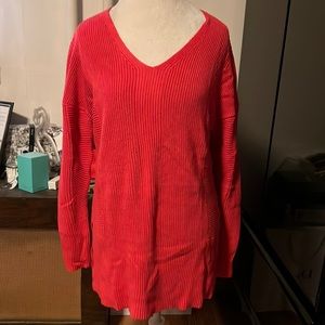 Rachel Zoe large orange sweater